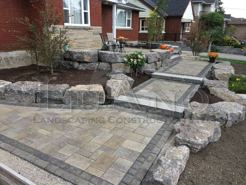 Landscaping Construction in Vaughan. Interlocking brick for your home or commercial property.